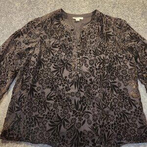 Coldwater Creek velvet top